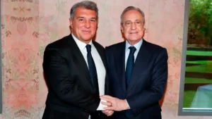 Superliga Europeia Barcelona Real Madrid Pérez Laporta