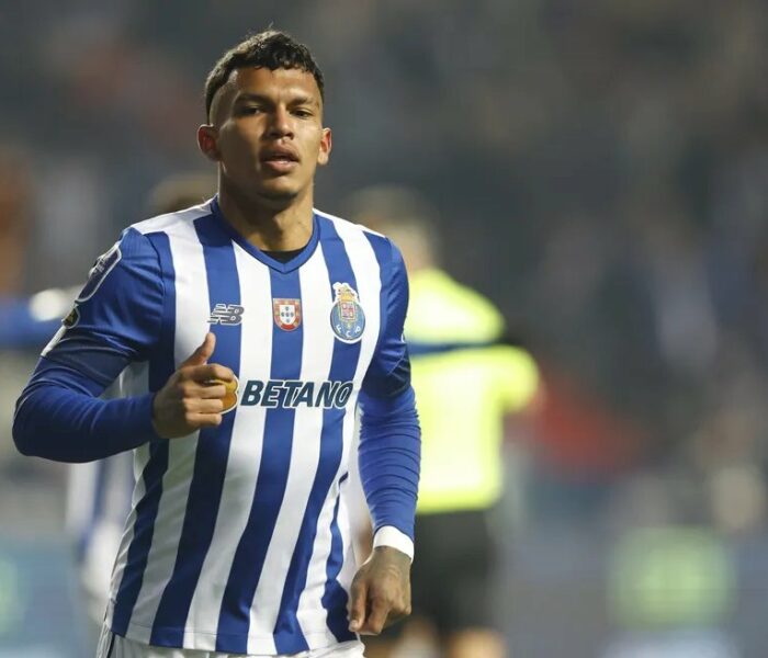 Gabriel Verón quando ainda estava com as cores do Porto