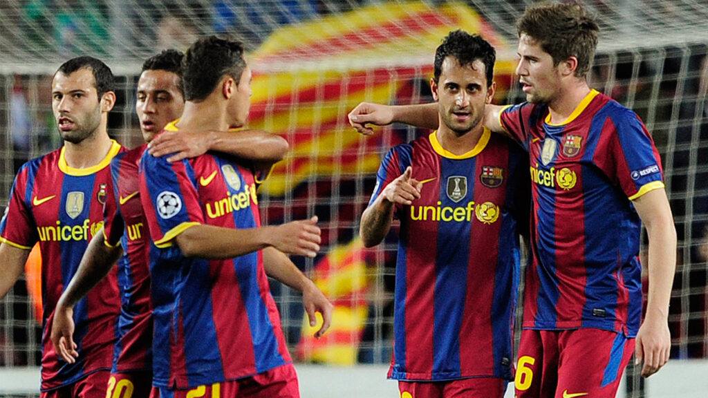 Vázquez comemora único gol pelo Barcelona, contra o Rubin Kazan - Foto: Arquivo