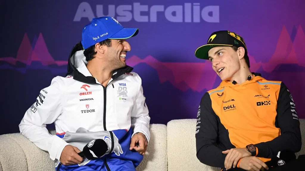 Daniel Ricciardo e Oscar Piastri