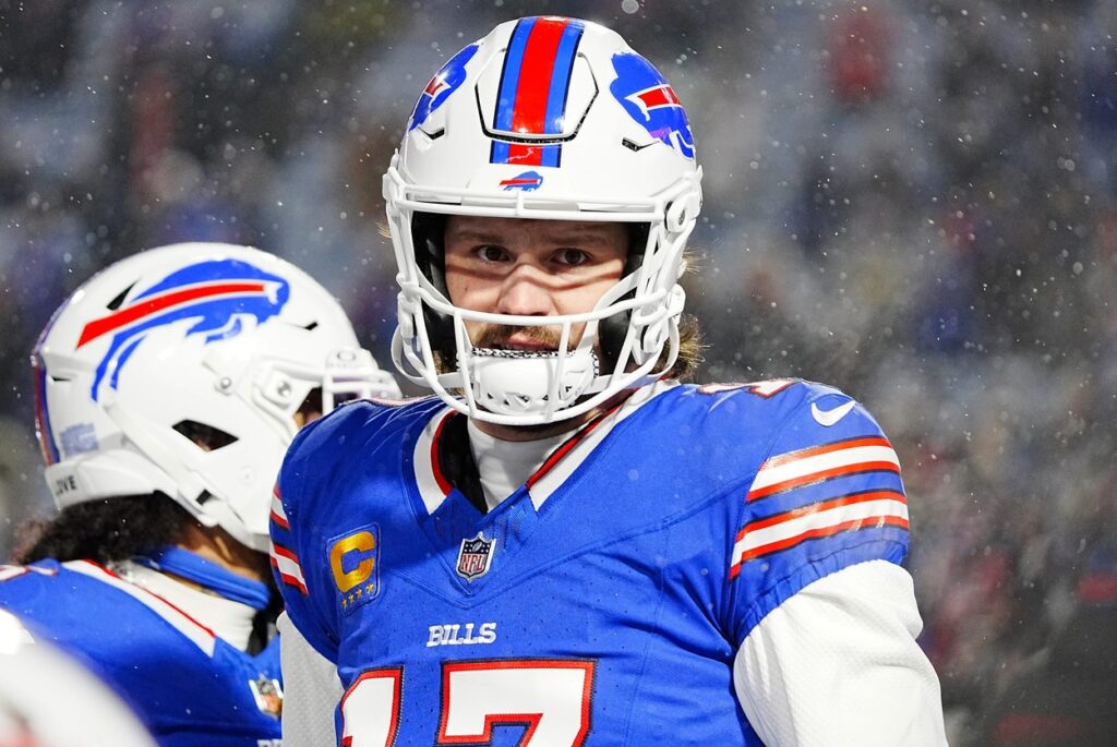 Josh Allen, Buffalo Bills (Foto: Tina MacIntyre-Yee/Democrat and Chronicle / USA TODAY NETWORK via Imagn Images)