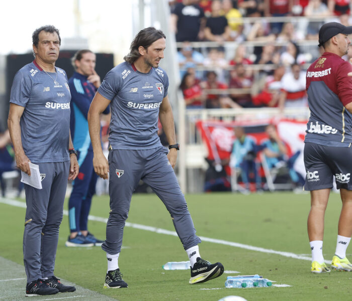 Zubeldía, técnico do São Paulo, em amistoso de Pré-Temporada contra o Flamengo nos Estados Unidos