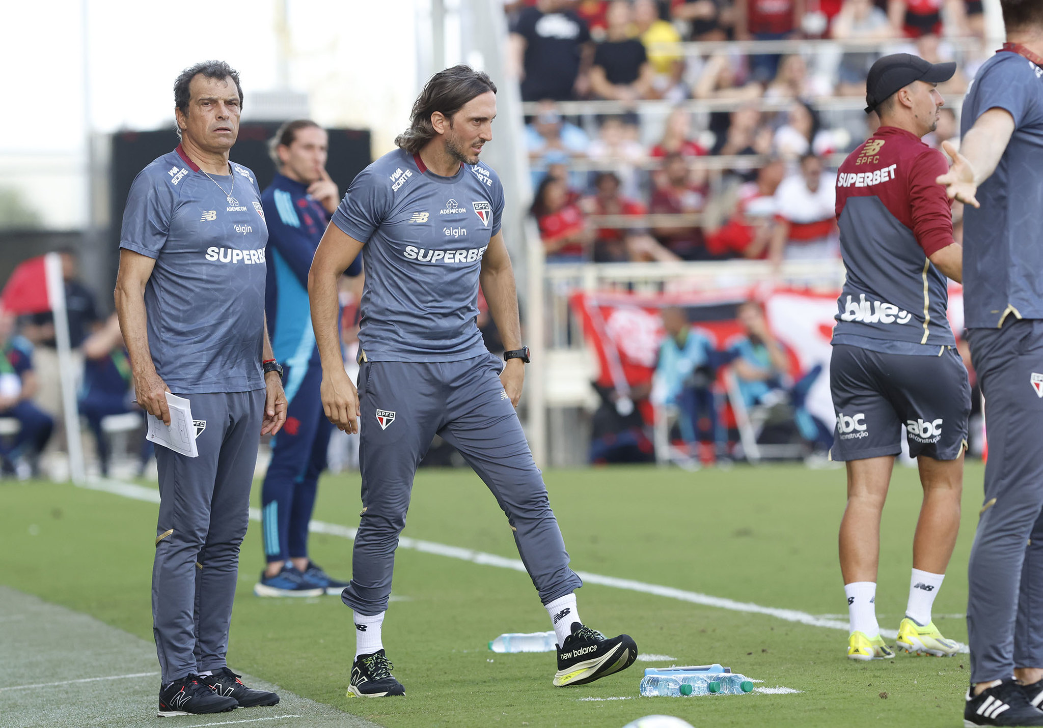 Zubeldía, técnico do São Paulo, em amistoso de Pré-Temporada contra o Flamengo nos Estados Unidos