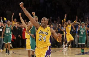 Kobe Bryant, um dos heróis do título dos Lakers em 2010 contra os Celtics