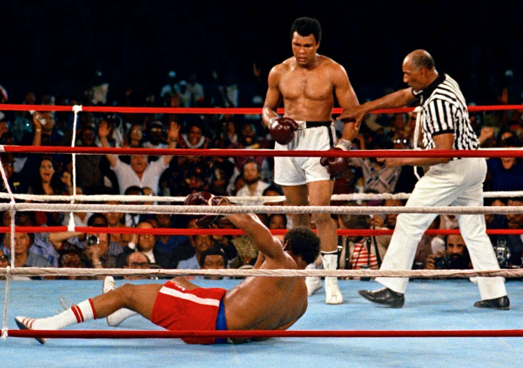 Muhammad Ali derrotou George Foreman na Luta do Século
