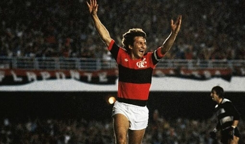 Zico pelo Flamengo na Libertadores