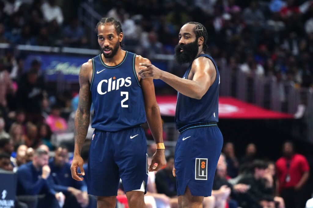 Kawhi Leonard e James Harden, as esperanças do Los Angeles Clippers