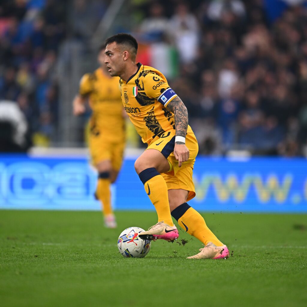 Lautaro Martínez fez um primeiro tempo bastante apagado