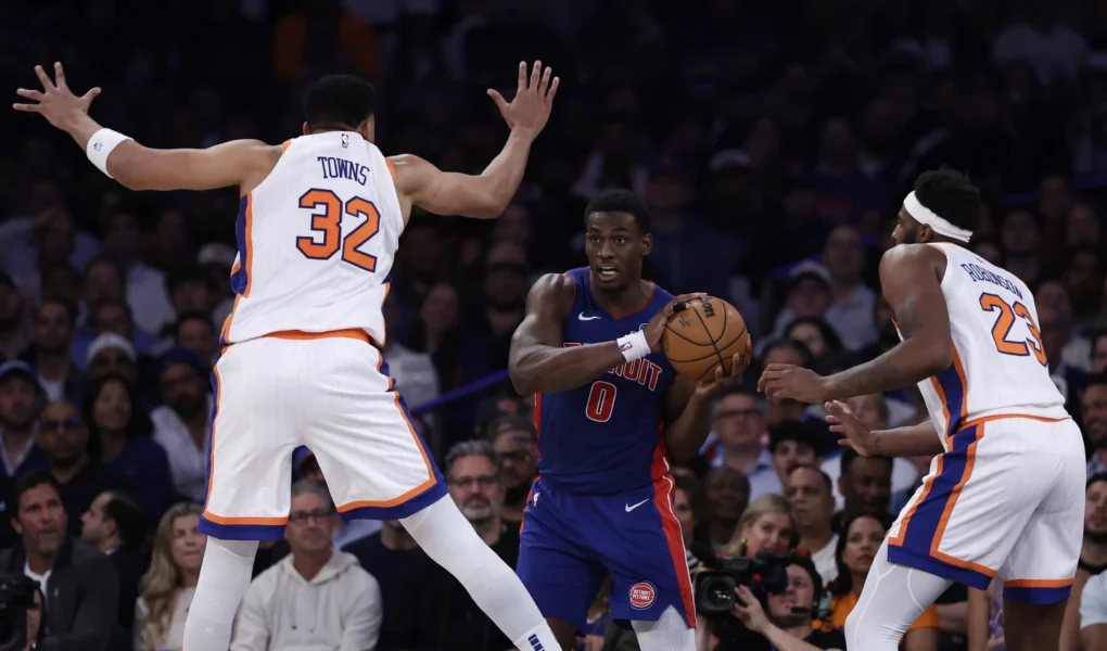 Detroit Pistons, de Jalen Duren, bate New York Knicks por 106 a 103 no Jogo 5 da primeira rodada dos Playoffs da Conferência Leste da NBA