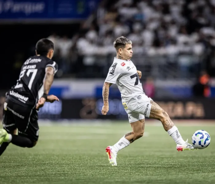 Soteldo não escapou de atuação ruim do Santos, nesta segunda-feira.