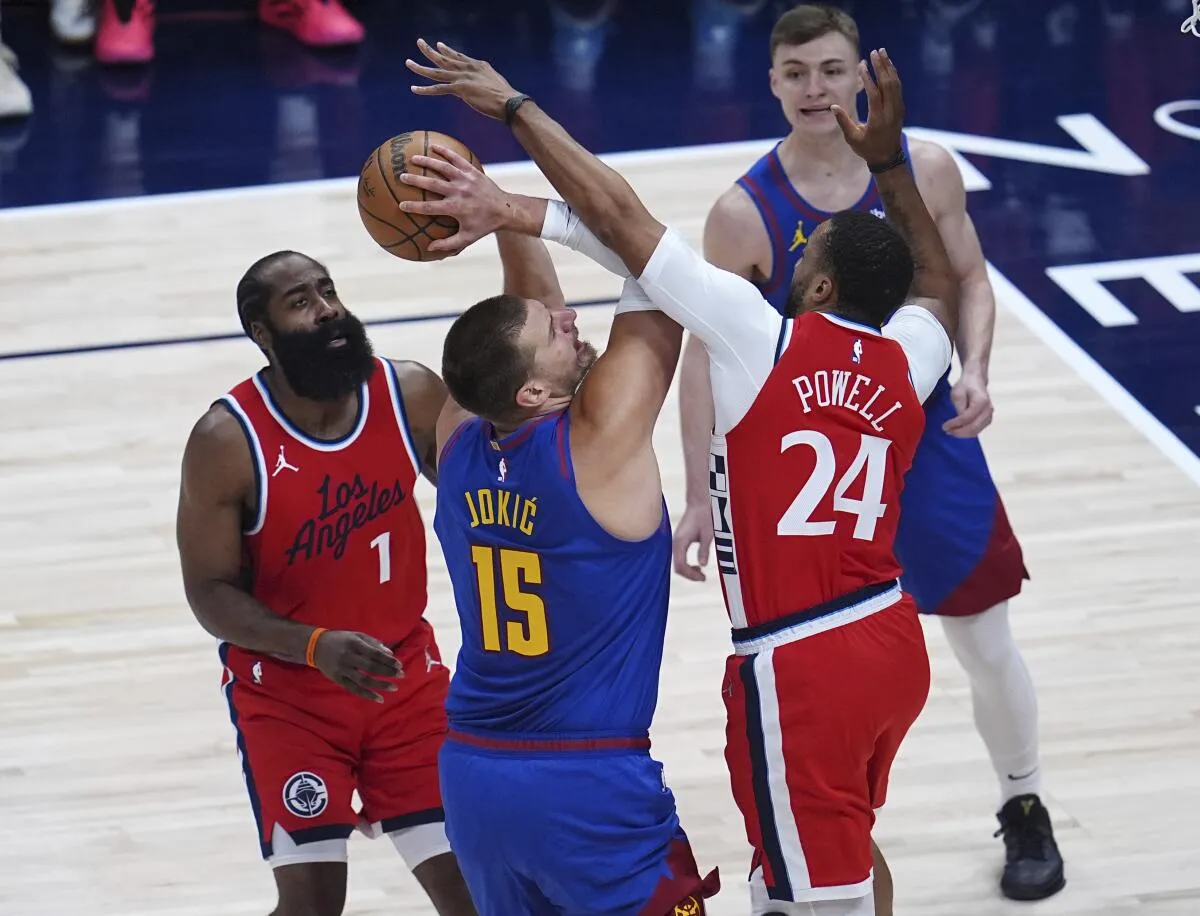 clippers nuggets nba denver 3