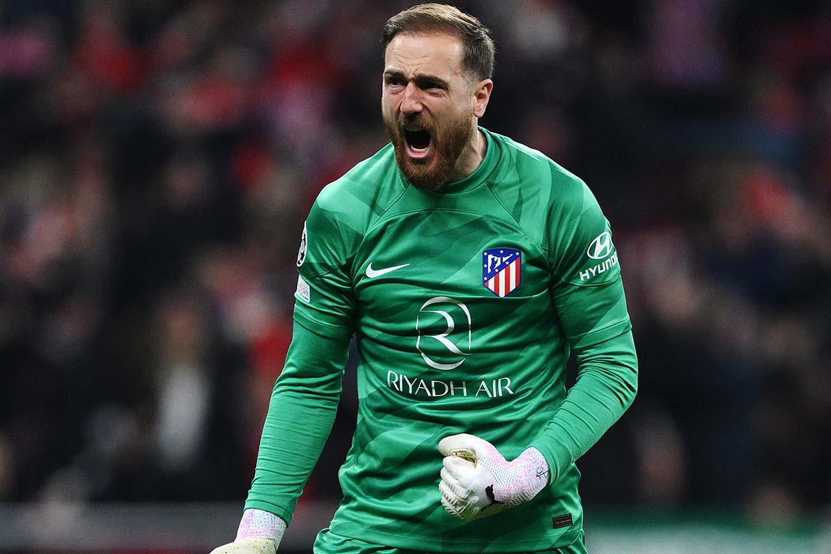 Jan Oblak, goleiro do Atlético de Madrid. Esloveno está próximo de se tornar lenda ao conquistar o sexto Troféu Zamora