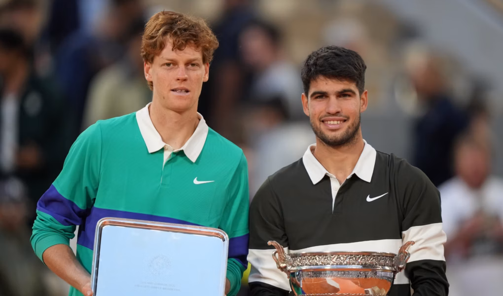 Jannik Sinner e Carlos Alacaraz Roland Garros 2025