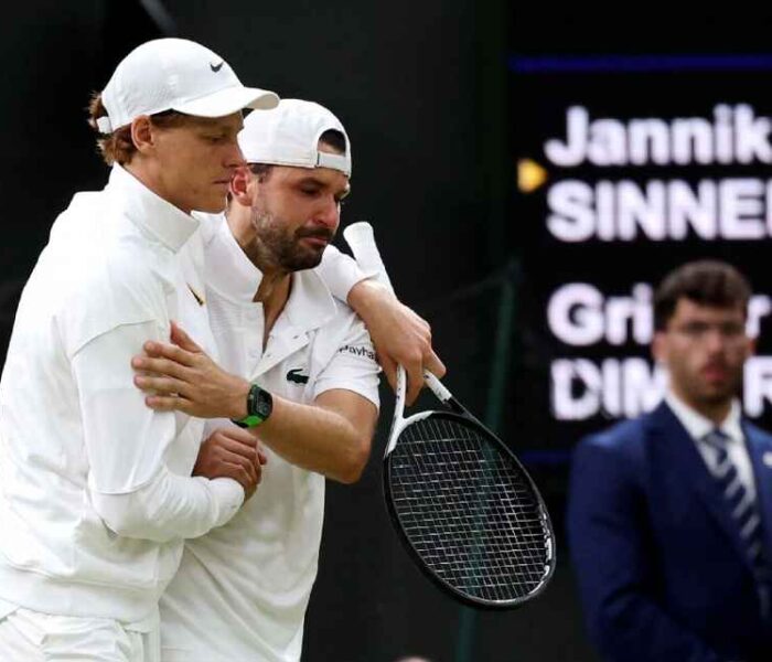 Jannik Sinner e Grigor Dimitrov Wimbledon 2025