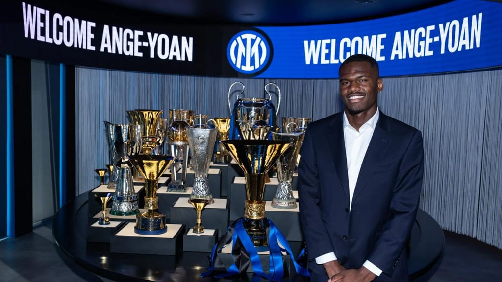 Adquirido nesta janela, Bonny promete ser um bom concorrente para Lautaro Martínez e Marcus Thuram. Foto: Golo FM/Site oficial —  Divulgação.