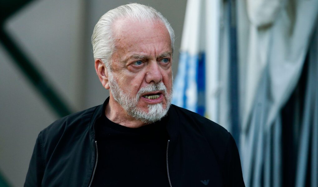 Aurelio De Laurentiis, presidente do Napoli. Mandatário do clube italiano é responsável por grandes vendas na história do clube, como a iminente saída de Osimhen