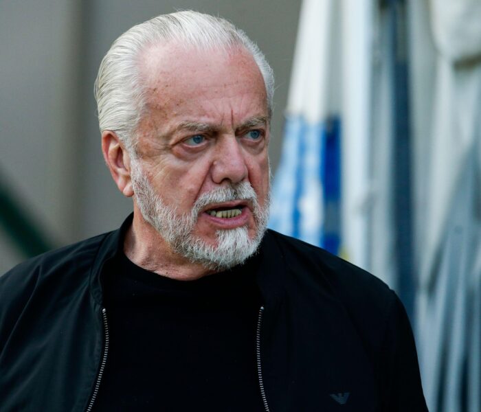 Aurelio De Laurentiis, presidente do Napoli. Mandatário do clube italiano é responsável por grandes vendas na história do clube, como a iminente saída de Osimhen