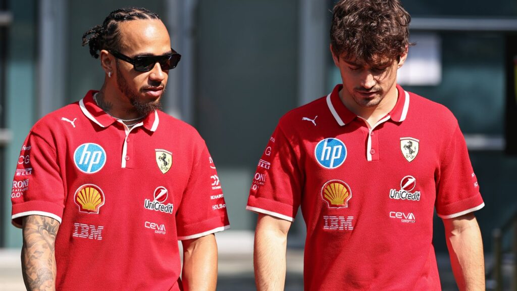 Hamilton vem perdendo para Leclerc invariavelmente na temporada 2025 da F1 