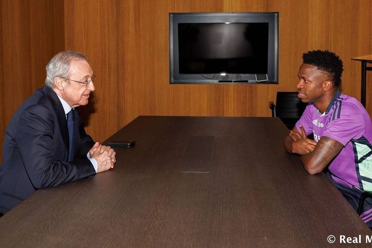 Vini Jr e Florentino Peréz, Real Madrid