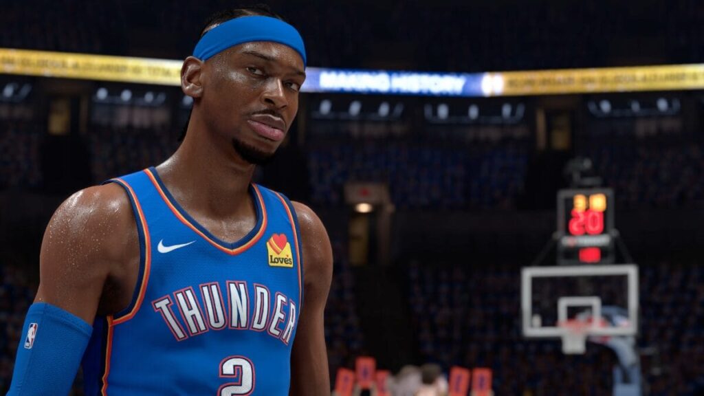 Shai Gilgeous-Alexander tem a melhor nota no NBA2K26, com três pontos de overall acima de Luka Doncic