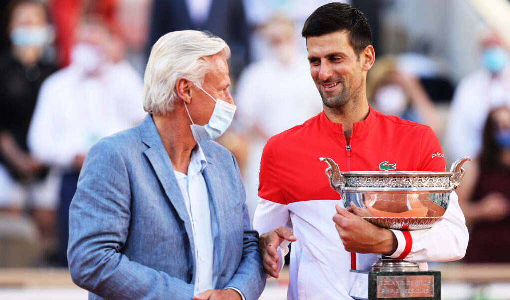 Novak Djokovic Bjorn Borg Roland Garros