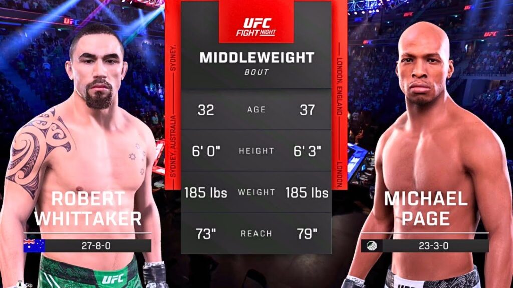 Robert Whittaker e Michael Page fariam uma luta espetacular, caso o UFC case esse combate
