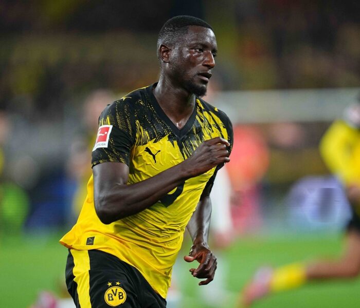 Guirassy é o artilheiro do Borussia Dortmund na Bundesliga 2025/2026. Foto: Ulrik Pedersen/NurPhoto/Getty Images — Reprodução.
