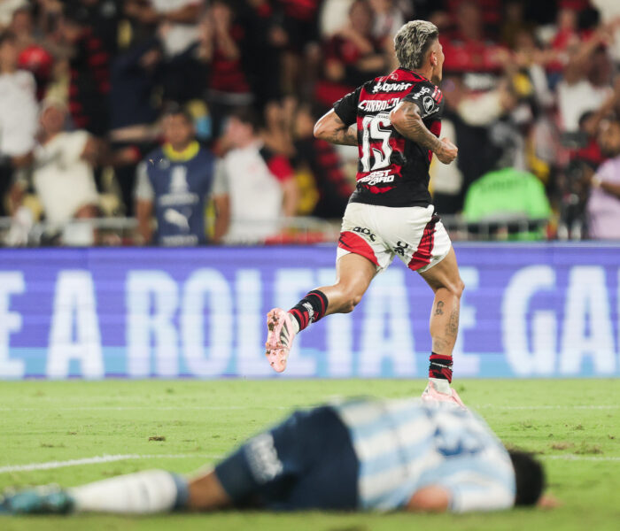 Carrascal foi eleito o melhor da partida pela Conmebol. Foto: Gilvan De Souza/Flamengo — Reprodução.