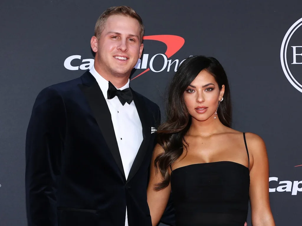 Jared Goff e Christen Harper formam um casal bem admirado nos Estados Unidos