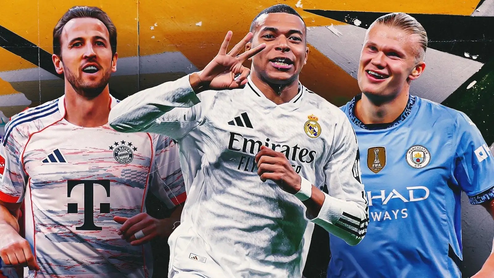 Champions League Haaland Mbappé Kane