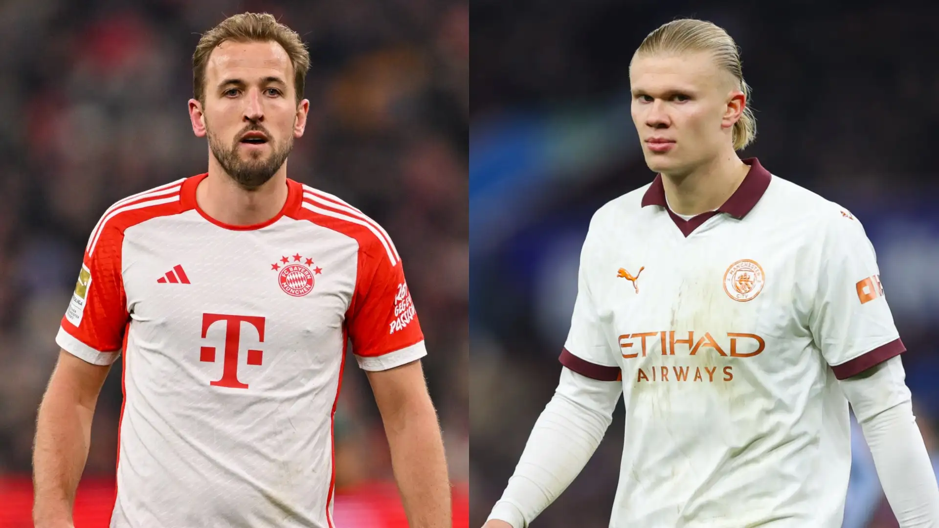 Haaland Kane UEFA Champions League