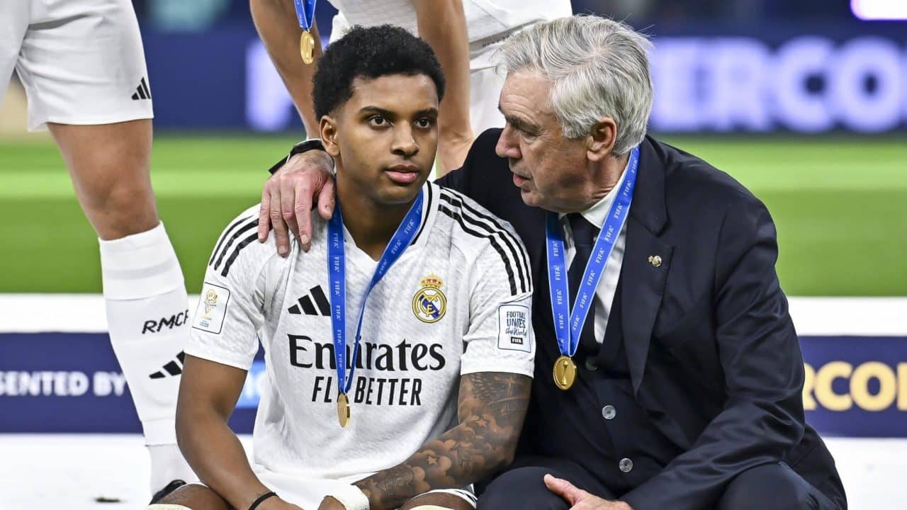 rodrygo e ancelotti e real madrid