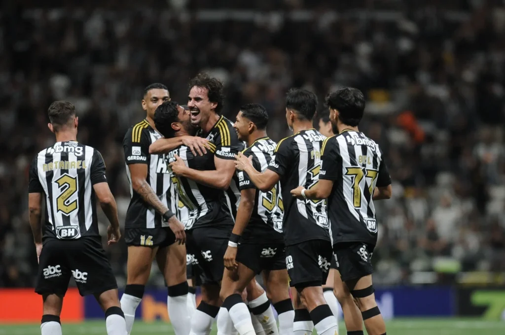 Igor Gomes comemora golaço do Atlético Mineiro diante do Bahia