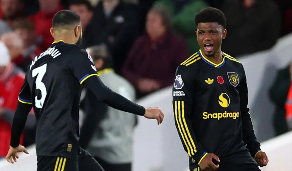 Amad Diallo Nottingham Forest x Manchester United