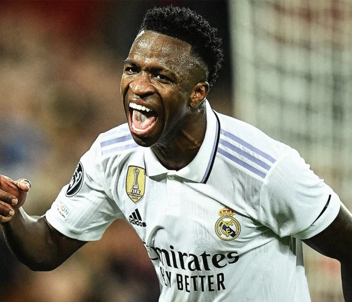 Vinicius Junior foi protagonista das duas últimas conquistas de Champions League do Real Madrid (2021/2022 e 2023/2024). Foto: Getty Images/Goal — Reprodução.