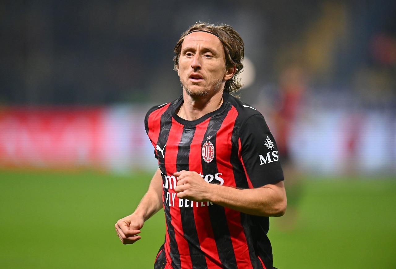Modric, jogador do Milan. Foto: Alessandro Sabattini/Getty Images — Reprodução.
