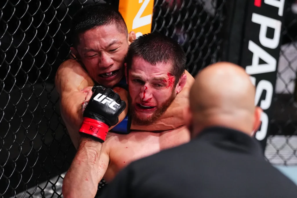Kyoji Horiguchi finaliza Tagir Ulanbekov no UFC Catar