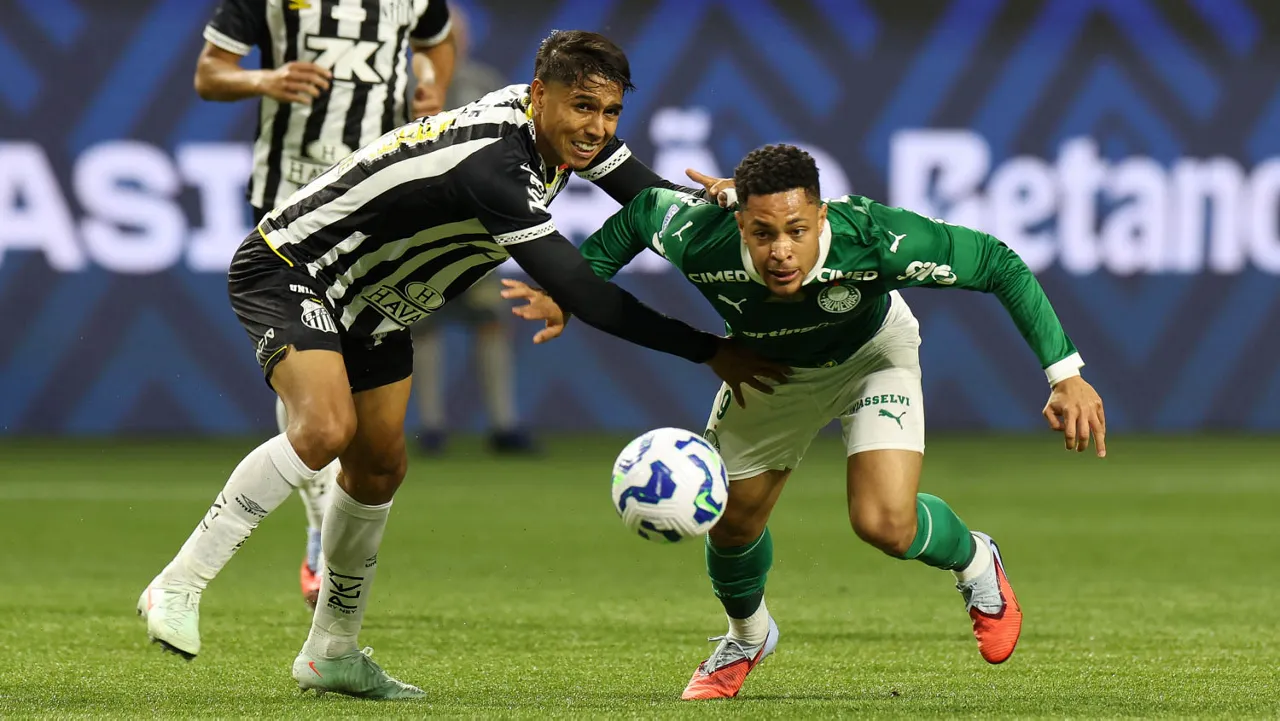Palmeiras x Santos, BR 2025, Vitor Roque