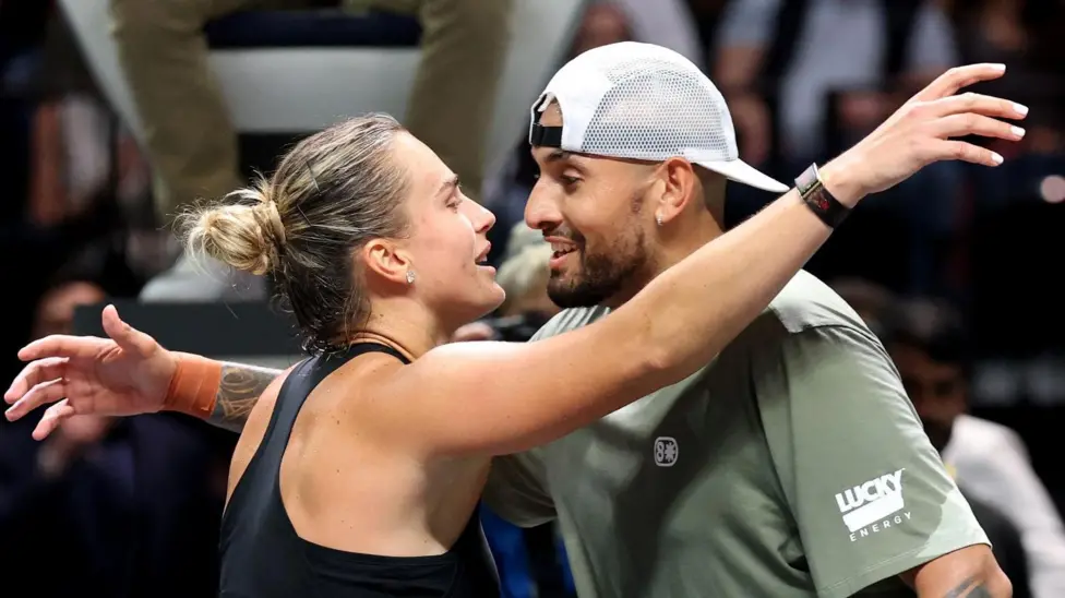 Batalha dos Sexos Aryna Sabalenka Nick Kyrgios