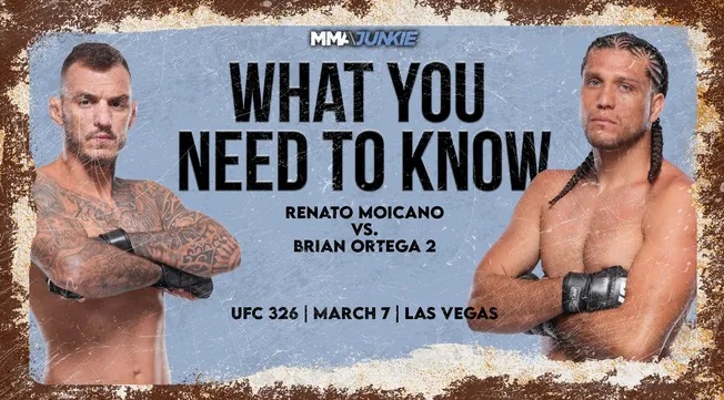 Renato Moicano x Ortega se reencontrarão em Las Vegas