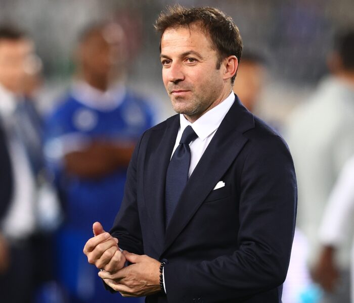 Na atualidade, Alessandro Del Piero é comentarista esportivo e integrante do canal Sky Sports. Foto: Getty Images