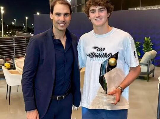 João Fonseca e Rafael Nadal