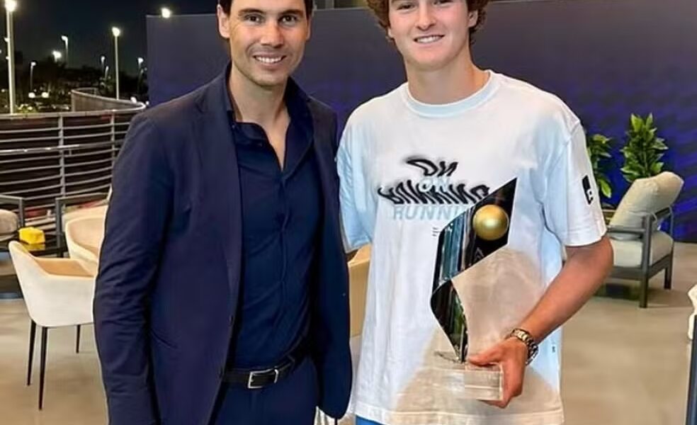 João Fonseca e Rafael Nadal
