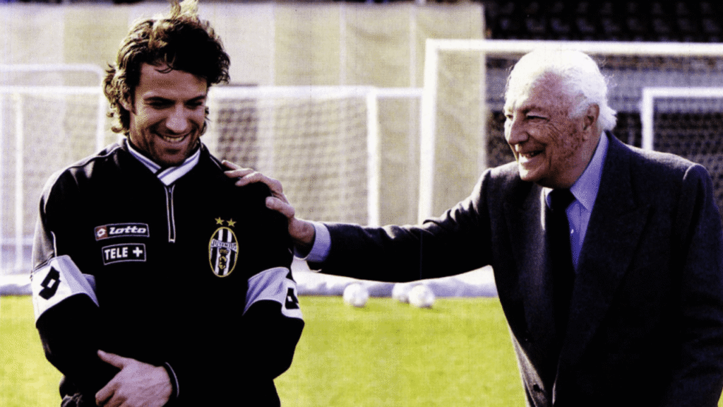 Del Piero e Gianni Agnelli. Foto: Reprodução / JNetwork24