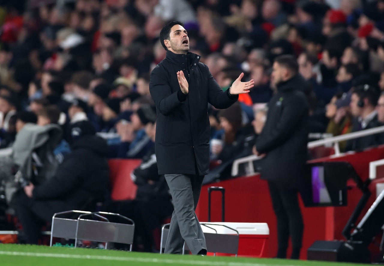 Mikel Arteta, técnico do Arsenal. Foto: Justin Setterfield/Getty Images
