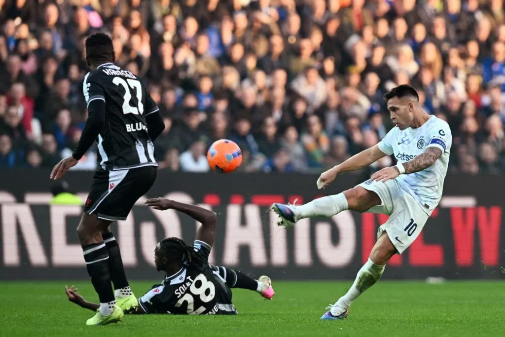 Lautaro Martínez faz a diferença na vitória da Inter de Milão sobre a Udinese por 1 a 0 