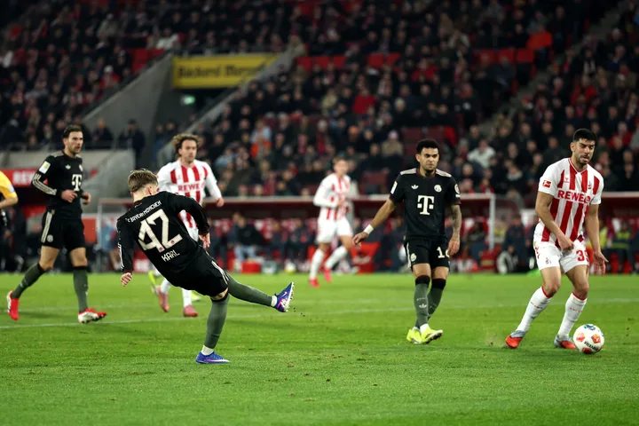 Lennart Karl, jogador do Bayern de Munique. Foto: Lars Baron/Getty Images
