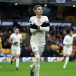 Palmer comemora o gol sua tradicional celebração. Foto: Divulgação/Chelsea FC - Inglaterra