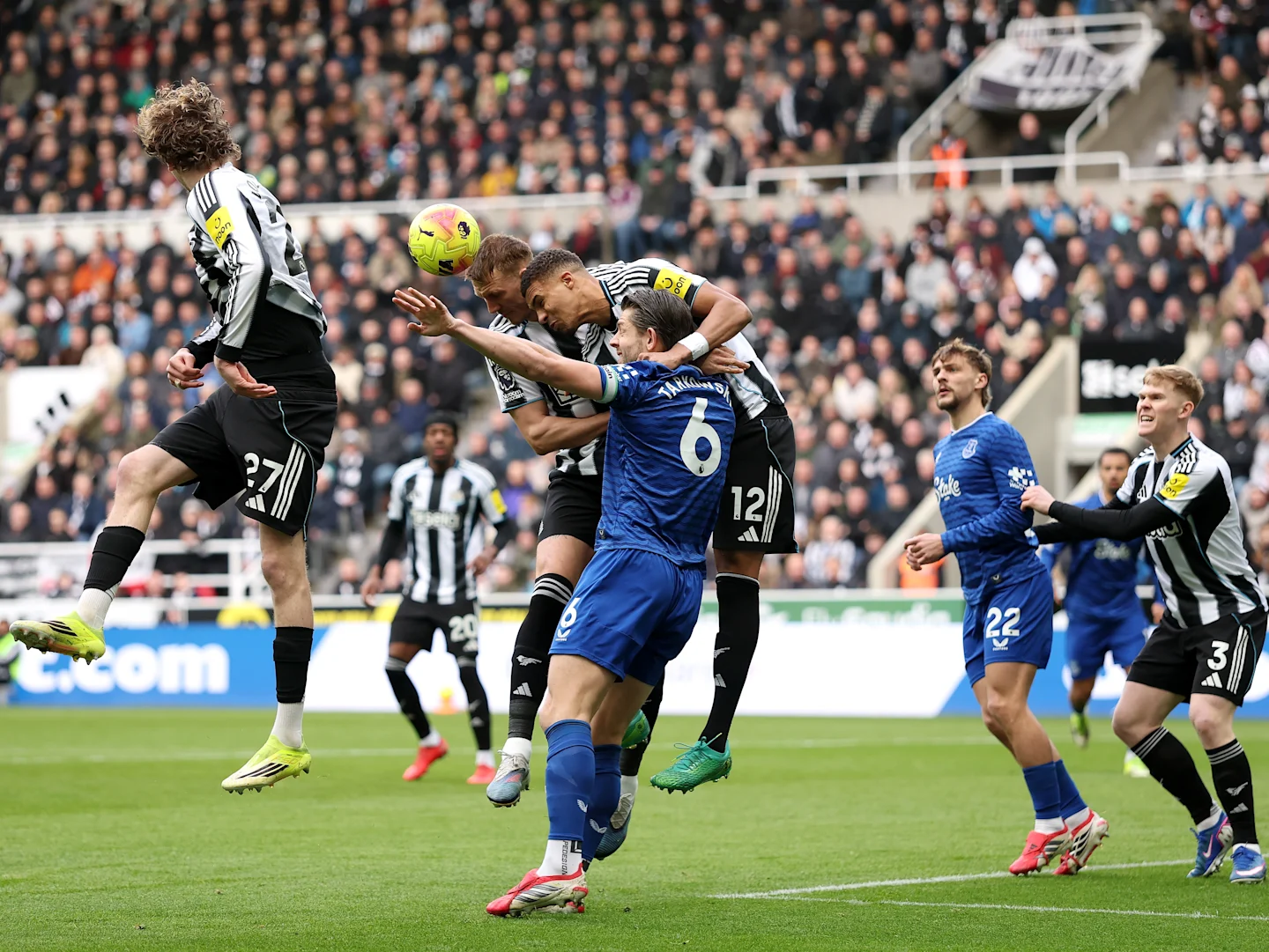 Newcastle Everton. Foto: Divulgação/Newcastle United.
