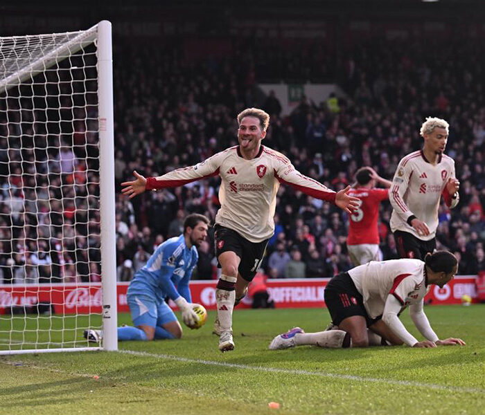 Mac Allister marca no último minuto de jogo: Foto: Divulgação/FC Liverpool.